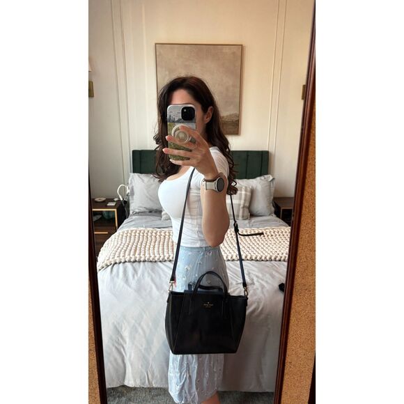 Black & Blue Leather Kate Spade Purse - Picture 2 of 7